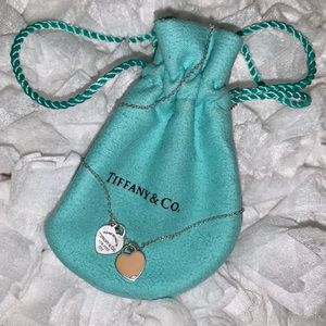 Mini Double Heart Tag Tiffany & Co Necklace